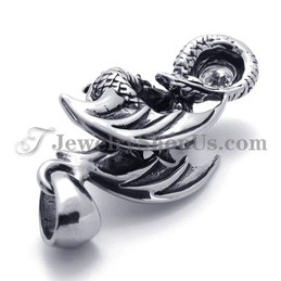 Dragon Titanium Pendant with Zircon