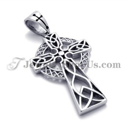 Elegant Titanium Pendant with Brown Zircon