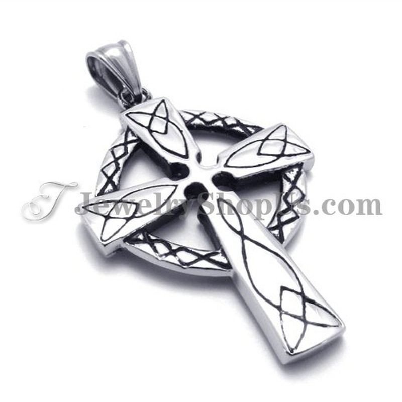 Elegant Titanium Cross Pendant