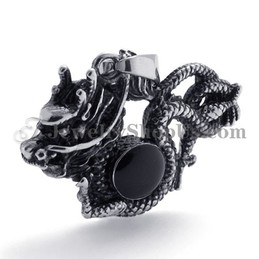 Fashion Dragon Titanium Pendant with Zircon