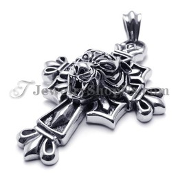 Classical Black Cross Titanium Pendant