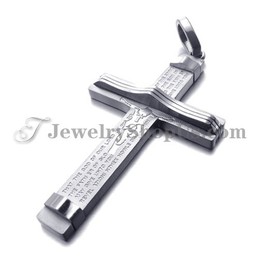 Fashion Titanium Silver Cross Pendant
