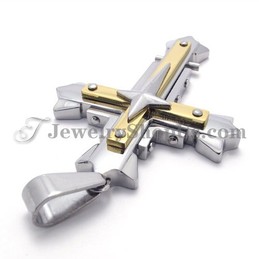 Elegant Titanium Cross Pendant