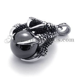 Eagle Claw Titanium Pendant with Zircon