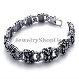 Fashion Cross Titanium Bracelet