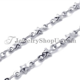 Gorgeous Titanium Stars Necklace