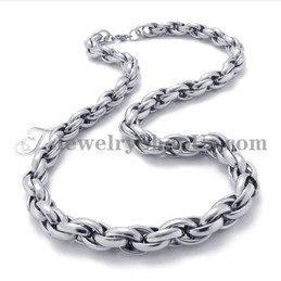 Elegant Silver Titanium Necklace