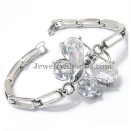 Fashion Butterflies Shape Zircons Alloy Bracelet