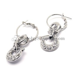 Gorgeous Rhinestones Alloy Earrings
