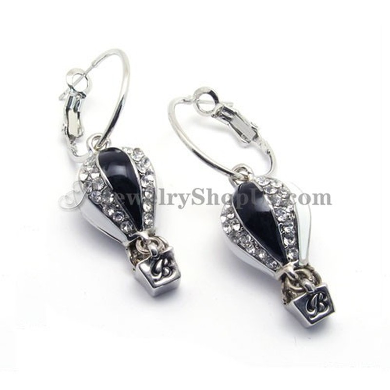Hot-air balloon Alloy Earrings with Rhinestones