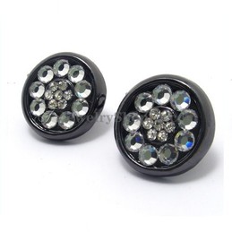 Gorgeous Alloy Earrings with Rhinestones