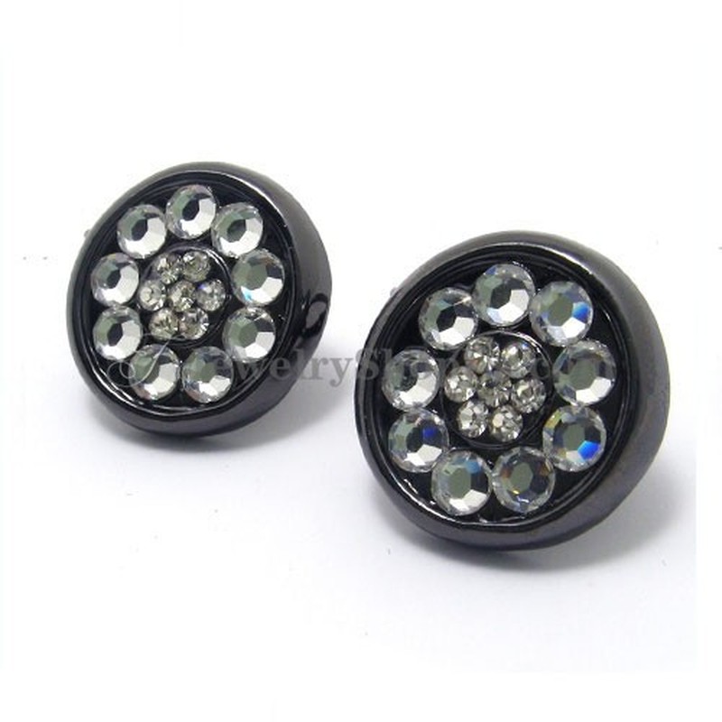 Gorgeous Alloy Earrings with Rhinestones