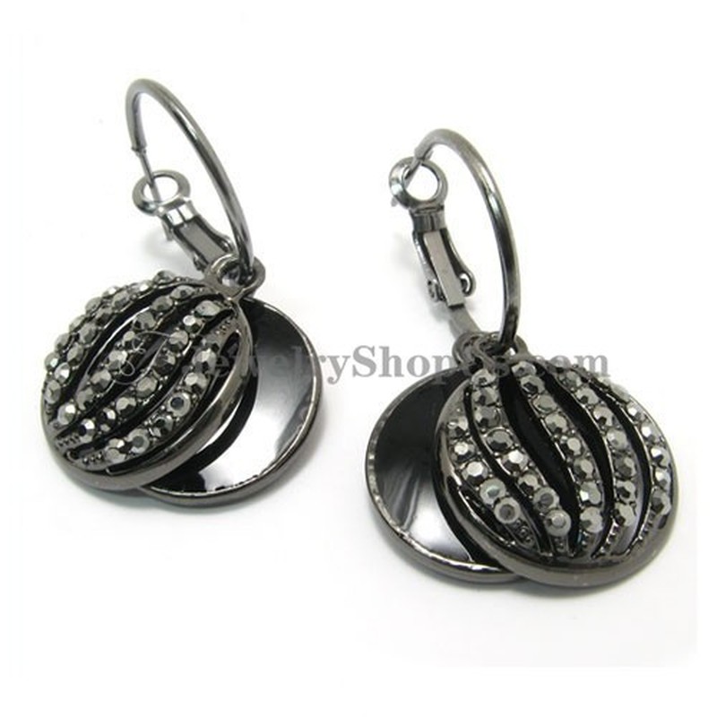 Watermelon Shape Alloy Rhinestones Earrings 