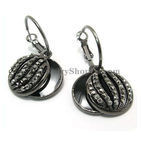 Watermelon Shape Alloy Rhinestones Earrings 