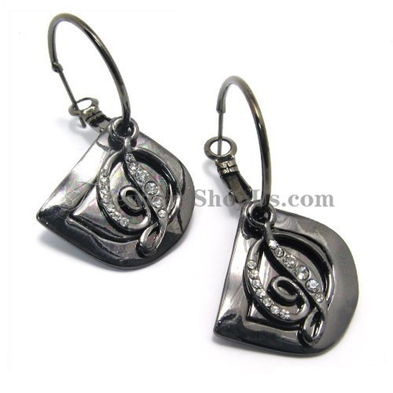 Gorgeous Alloy Earrings with Rhinestones