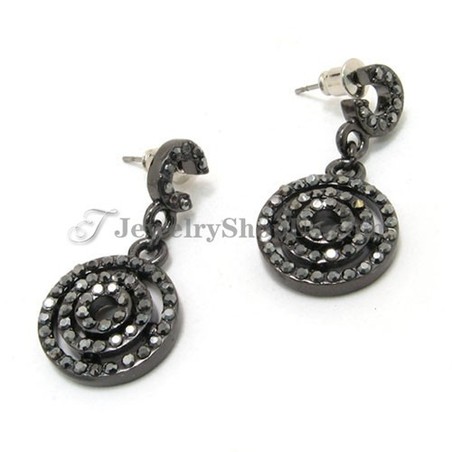 Fashion Alloy Earrings with Rhinestones