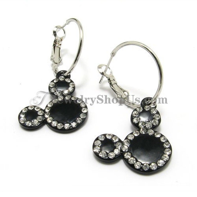 Micky Alloy Rhinestones Earrings