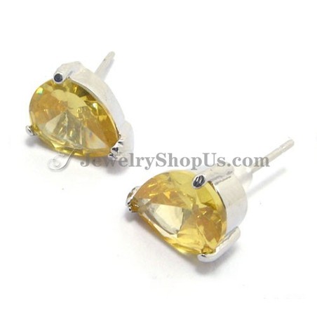 Beautiful Alloy Earrings with Zircon