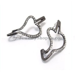 Gorgeous Alloy Earrings with Rhinestones