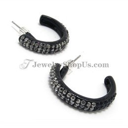 Colorful Alloy  Earrings with Rhinestones