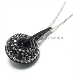 Gorgeous Black Alloy Rhinestones Pendant
