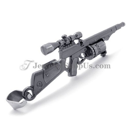 Fashion Rifle Shotgun Shape Alloy Pendant