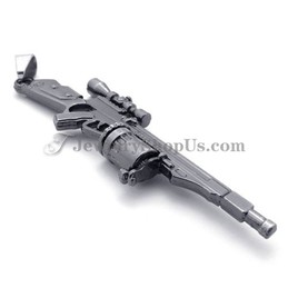 Fashion Rifle Shotgun Shape Alloy Pendant