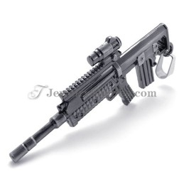Fashion Alloy Rifle Shotgun Shape Pendant