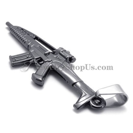 Alloy Shotgun Shape Pendant