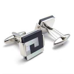Finely Processed Color Brilliancy Superior Quality Titanium Cufflinks - Free Shipping