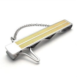 Finely Processed Color Brilliancy Superior Quality Titanium Tie clips - Free Shipping