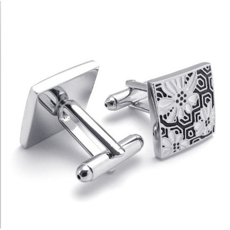 Attractive Design Color Brilliancy High Quality Titanium Cufflinks - Free Shipping
