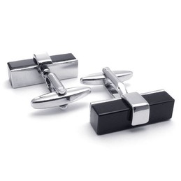 Sophisticated Technology Delicate Colors Durable in Use Titanium Cufflinks - Free Shipping