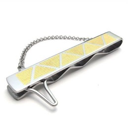 Sophisticated Technology Color Brilliancy Excellent Quality Titanium Tie clips - Free Shipping