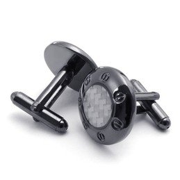 Finely Processed Delicate Colors Excellent Quality Titanium Cufflinks - Free Shipping