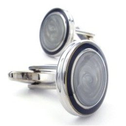 Deft Design Delicate Colors High Quality Titanium Cufflinks - Free Shipping