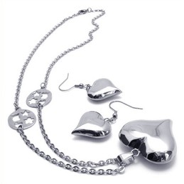 Beautiful Design Color Brilliancy Reliable Quality Titanium Jewelry Sets Including Necklace Pendant Earring - Free Shipping