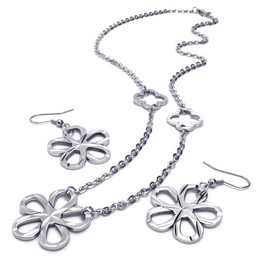 Beautiful Design Color Brilliancy Excellent Quality Titanium Jewelry Sets Including Necklace Pendant Earring - Free Shipping