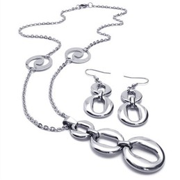Deft Design Color Brilliancy Excellent Quality Titanium Jewelry Sets Including Necklace Pendant Earring - Free Shipping
