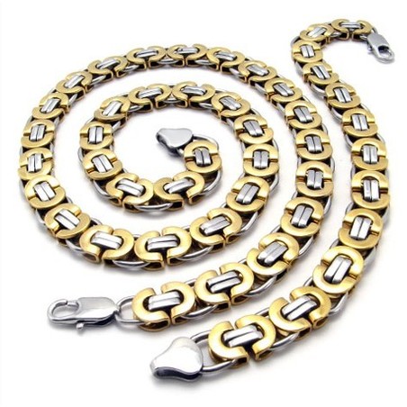 Latest Technology Color Brilliancy Superior Quality Titanium Jewelry Sets Including Necklace Bracelet - Free Shipping