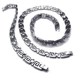 Skillful Manufacture Color Brilliancy Excellent Quality Titanium Jewelry Sets Including Necklace Bracelet - Free Shipping