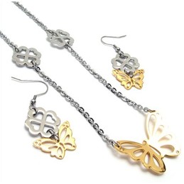 Finely Processed Color Brilliancy High Quality Titanium Jewelry Sets Including Necklace Pendant Earring - Free Shipping
