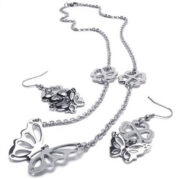 Attractive Design Color Brilliancy Stable Quality Titanium Jewelry Sets Including Necklace Pendant Earring - Free Shipping