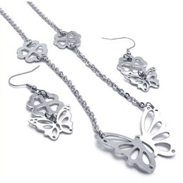 Attractive Design Color Brilliancy Stable Quality Titanium Jewelry Sets Including Necklace Pendant Earring - Free Shipping