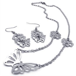 Attractive Design Color Brilliancy Stable Quality Titanium Jewelry Sets Including Necklace Pendant Earring - Free Shipping