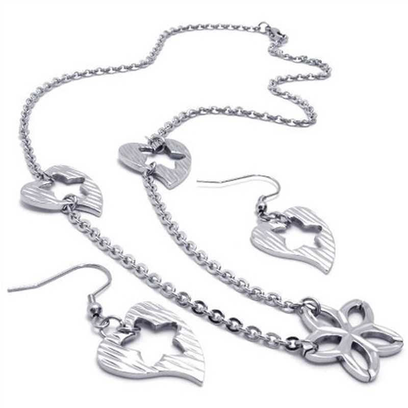 Skillful Manufacture Color Brilliancy Reliable Quality Titanium Jewelry Sets Including Necklace Pendant Earring - Free Shipping