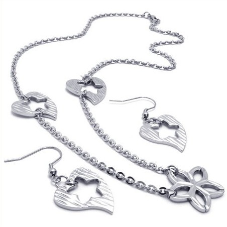 Skillful Manufacture Color Brilliancy Reliable Quality Titanium Jewelry Sets Including Necklace Pendant Earring - Free Shipping