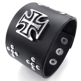 Rational Construction Delicate Colors Superior Quality Titanium Leather Bangle