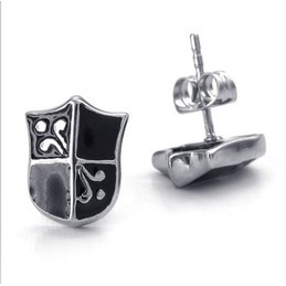 Modern Design Delicate Colors Stable Quality Titanium Earrings
