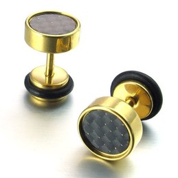 Modern Design Color Brilliancy Stable Quality Titanium Earrings